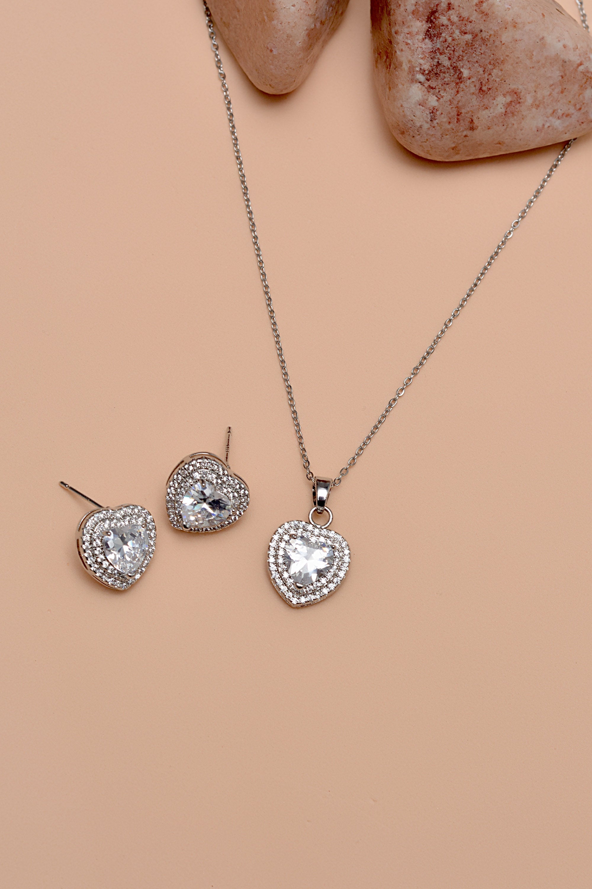 Warren James Necklace Silver Halo Necklace Silver Locket Necklace
