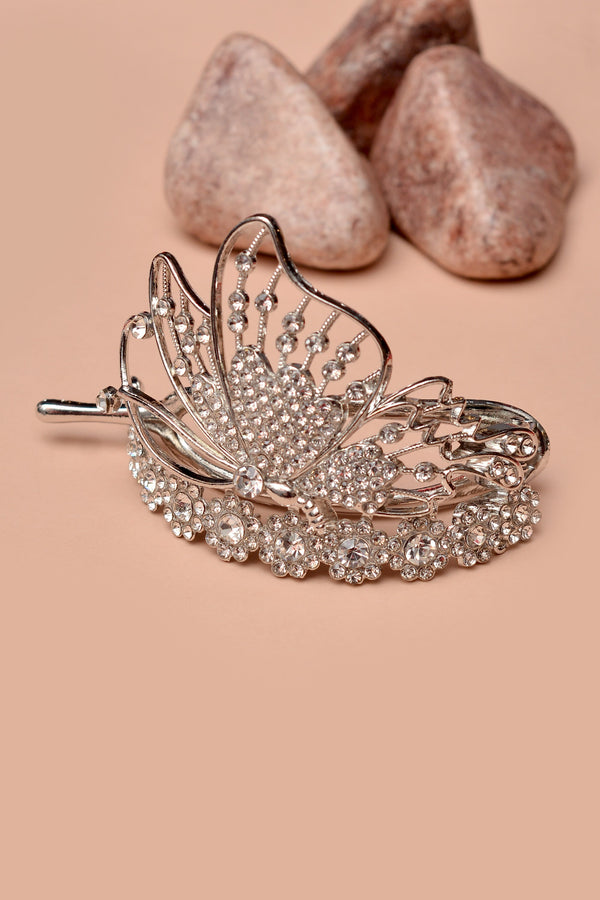 Party Wear Silver Hair Accessories