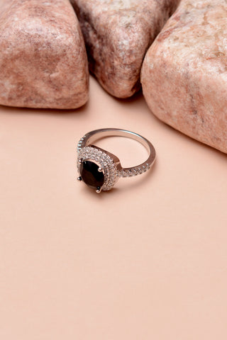 Size 7 Daily Wear Black Ring