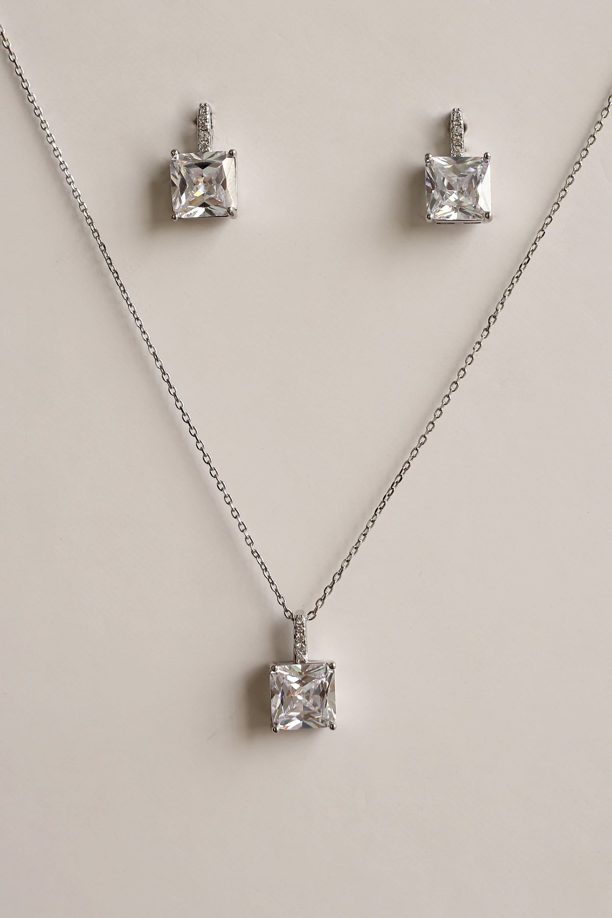 Daily Wear Silver Locket Set