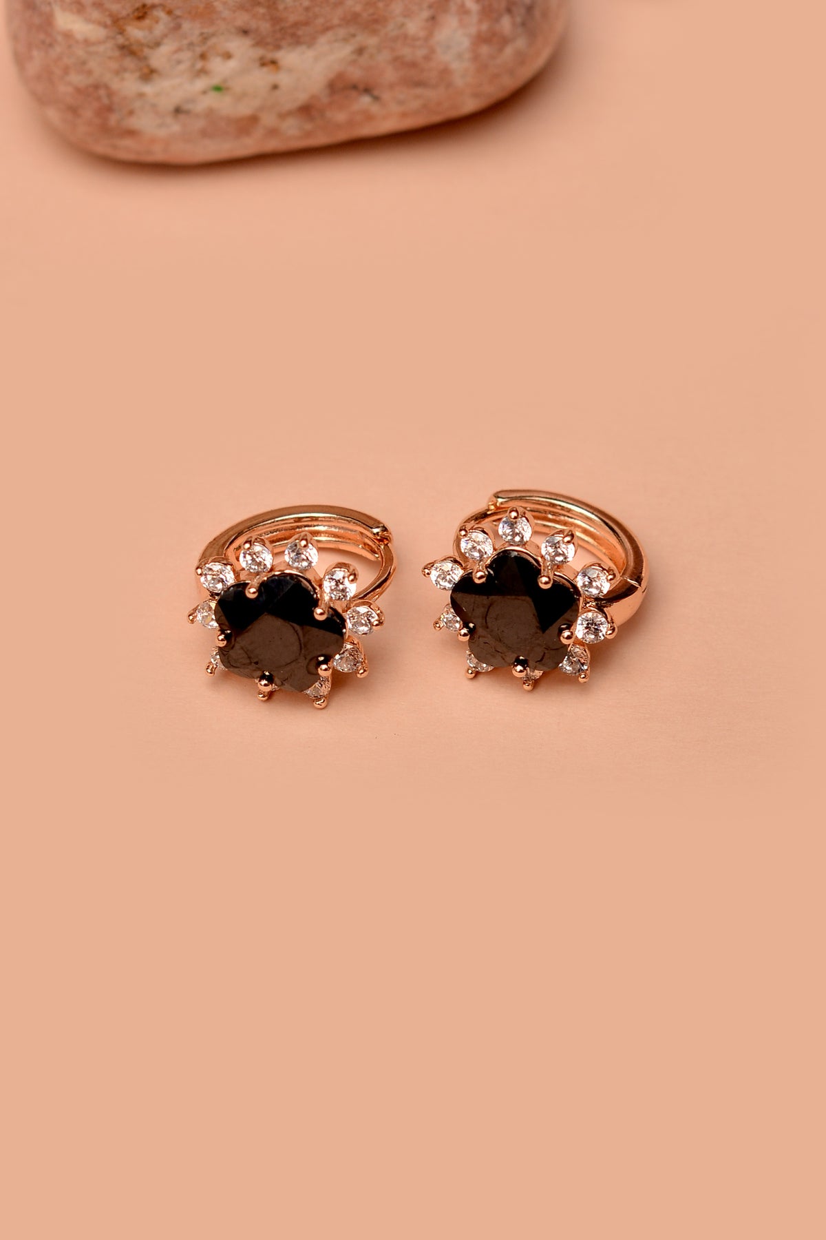 Daily Wear Black Hoop Earrings