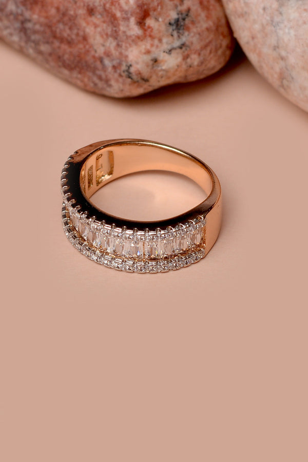 Size 8 Daily Wear Dual Tone Ring