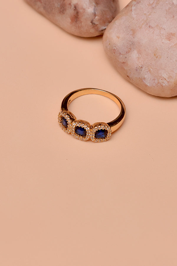 Size 8 Daily Wear Blue Ring