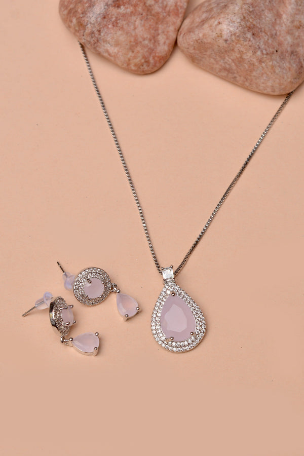 Daily Wear Pink Locket Set