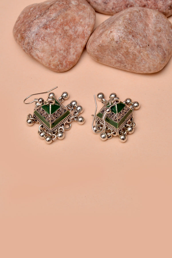 Daily Wear Green Earrings