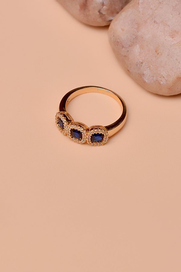 Size 7 Daily Wear Blue Ring