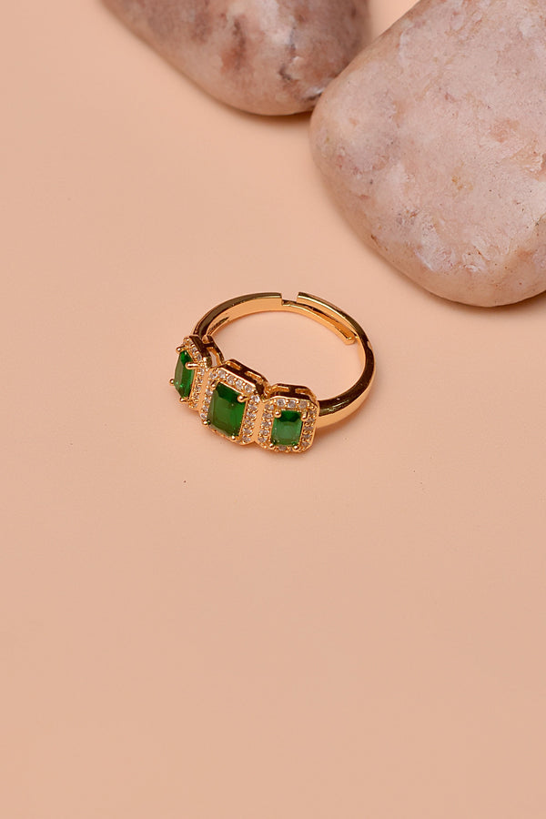 Size 0 Daily Wear Green Ring