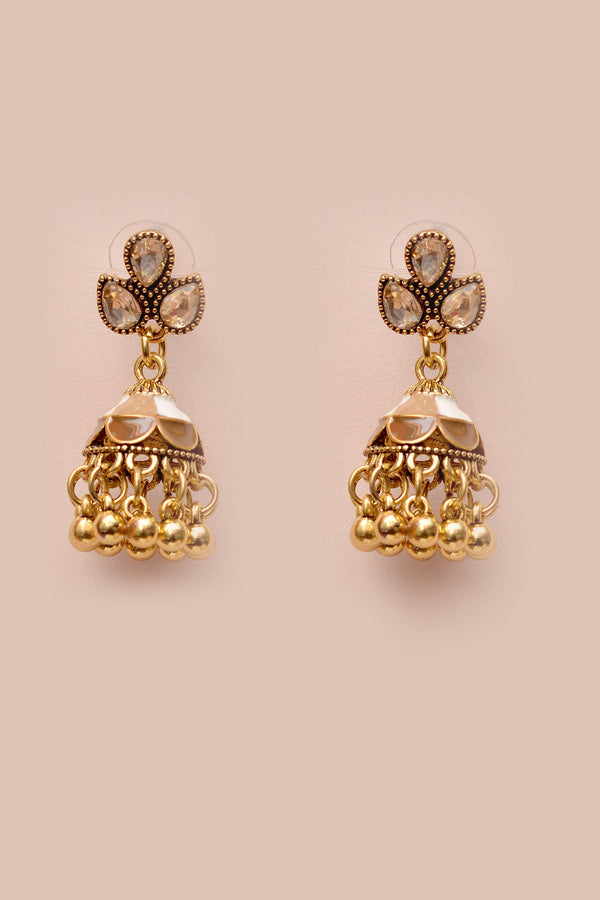 Daily Wear Champagne Earrings