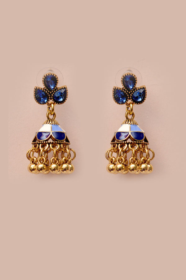 Daily Wear Blue Earrings