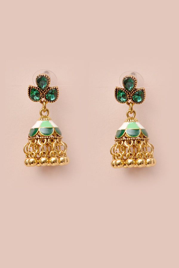 Daily Wear Green Earrings