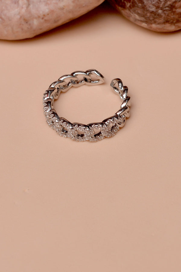 Size 0 Daily Wear Silver Ring