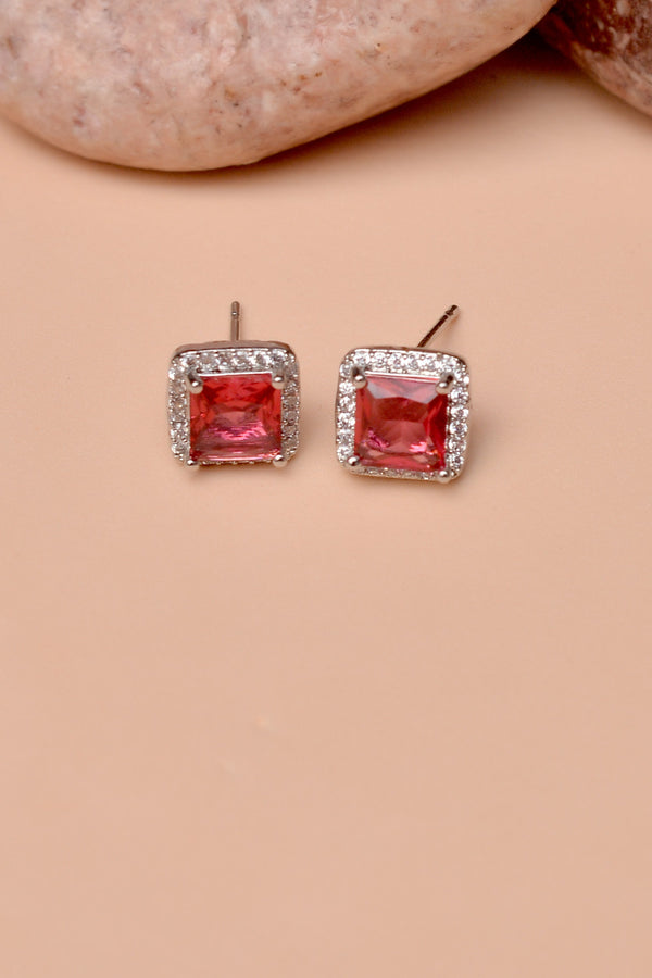 Daily Wear Red Ear Studs