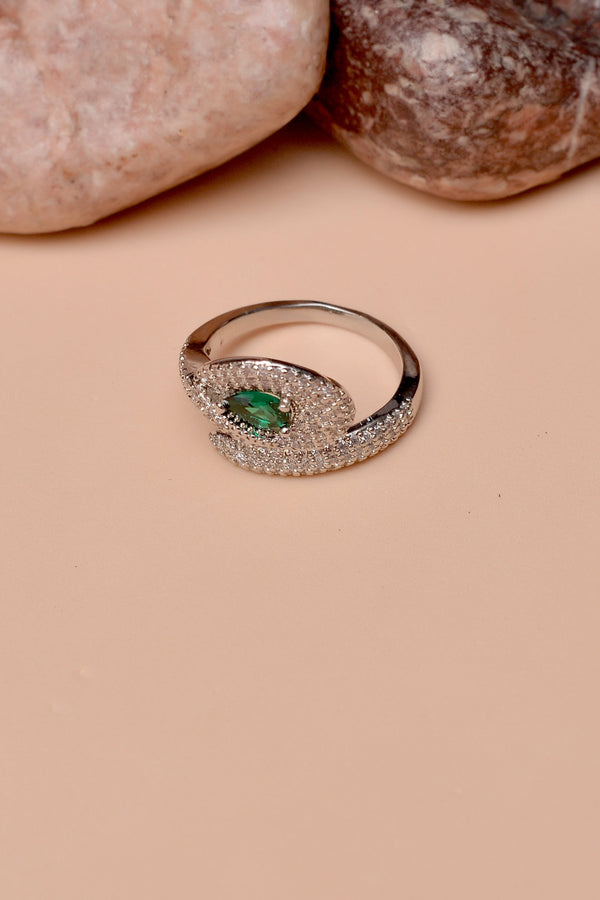 Size 0 Daily Wear Green Ring