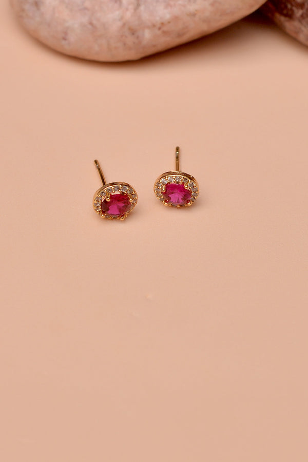 Daily Wear Red Ear Studs