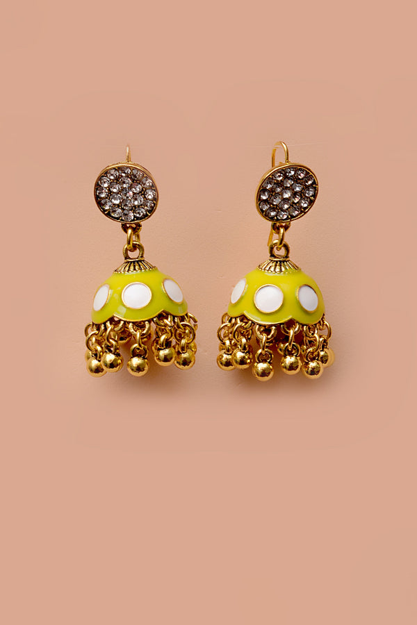 Daily Wear Yellow Earrings