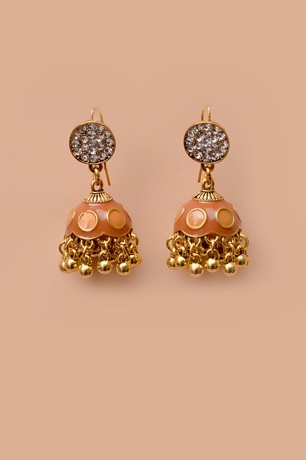 Daily Wear Brown Earrings