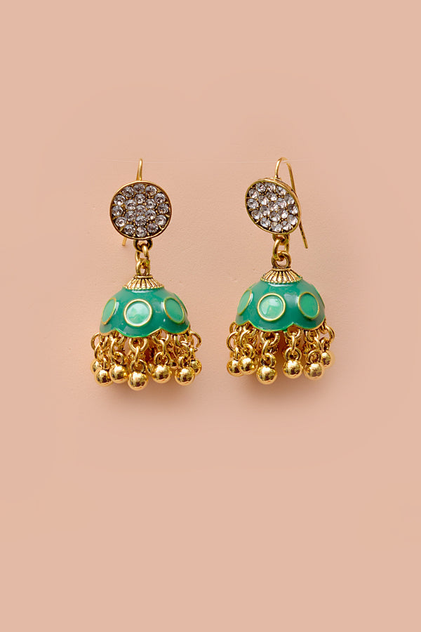 Daily Wear Green Earrings