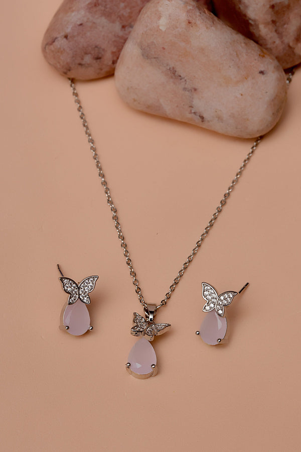 Daily Wear Pink Locket Set