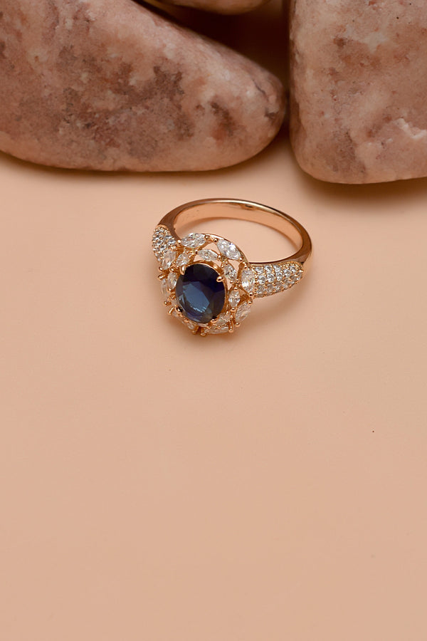 Size 6 Daily Wear Blue Ring