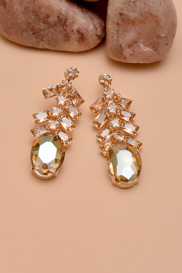 Daily Wear Champagne Earrings