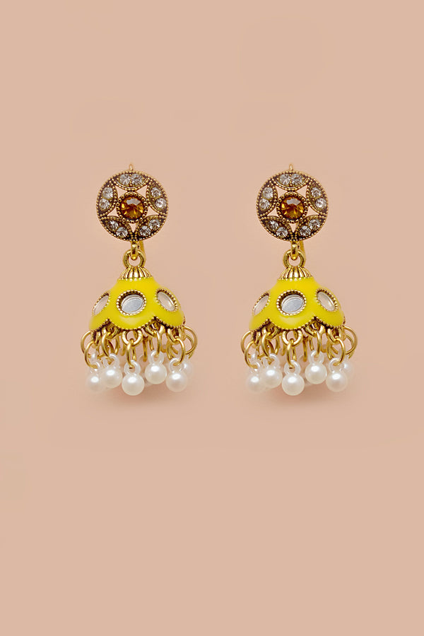 Daily Wear Yellow Earrings