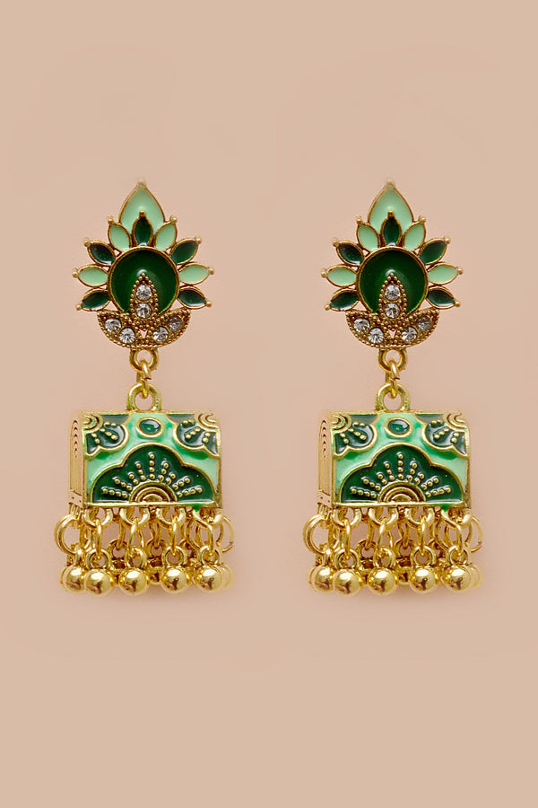 Daily Wear Green Earrings