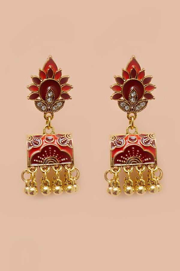 Daily Wear Red Earrings