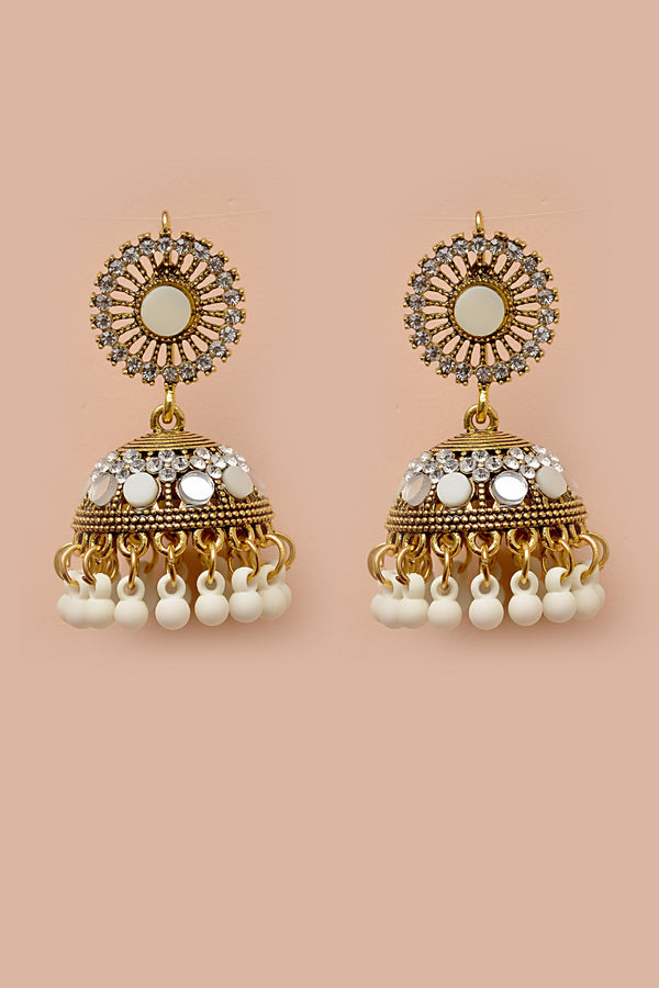 Daily Wear White Earrings