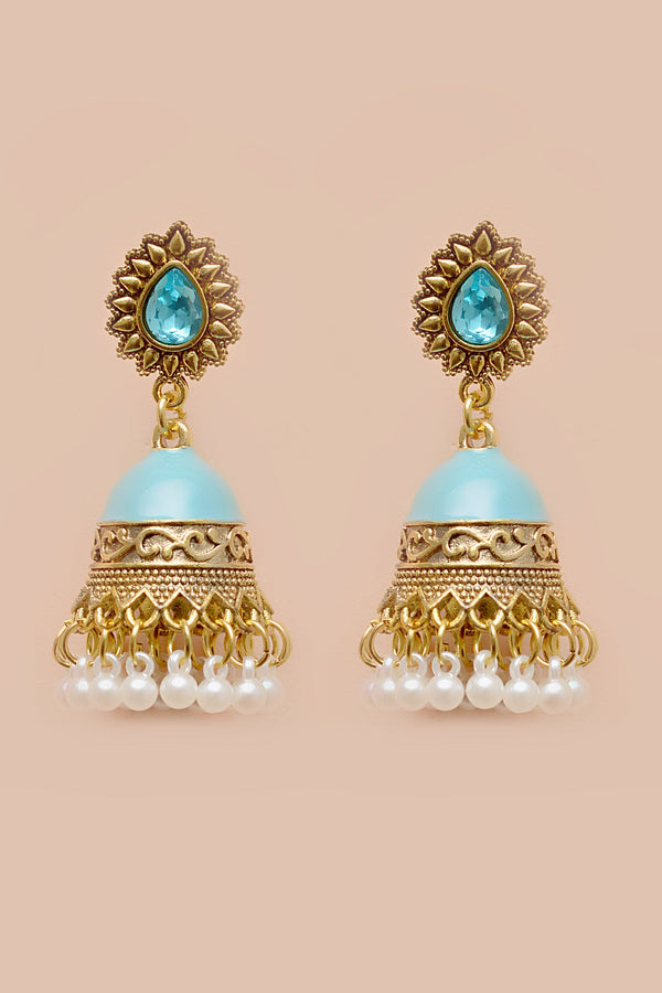 Daily Wear Blue Earrings