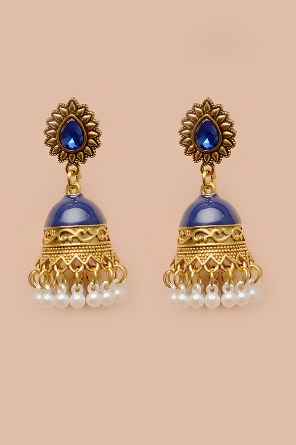 Daily Wear Blue Earrings