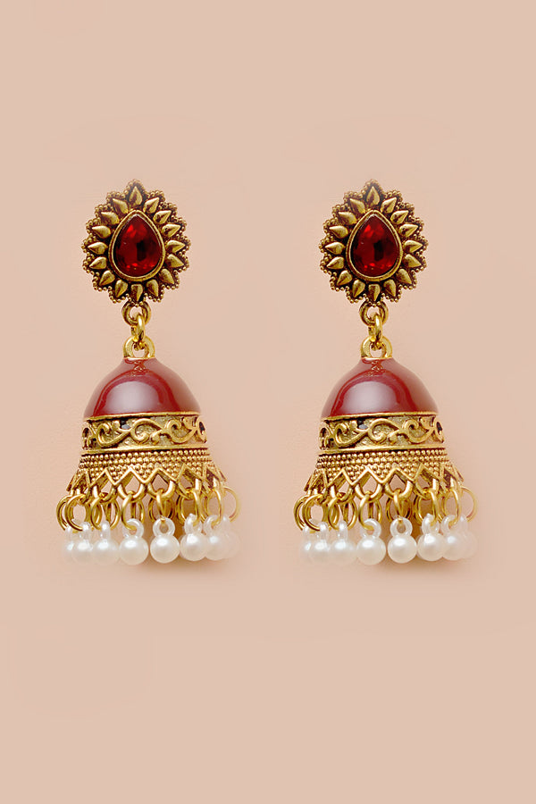 Daily Wear Red Earrings