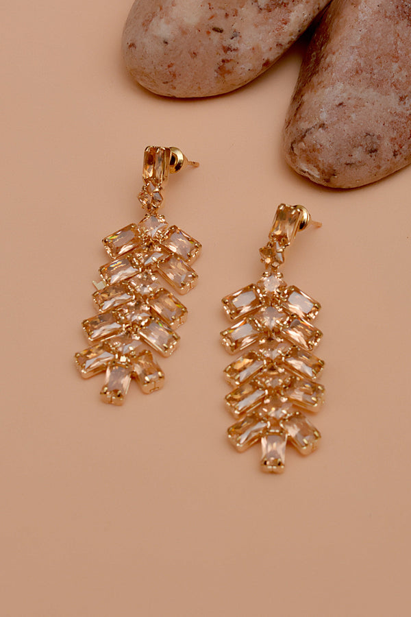 Daily Wear Champagne Earrings