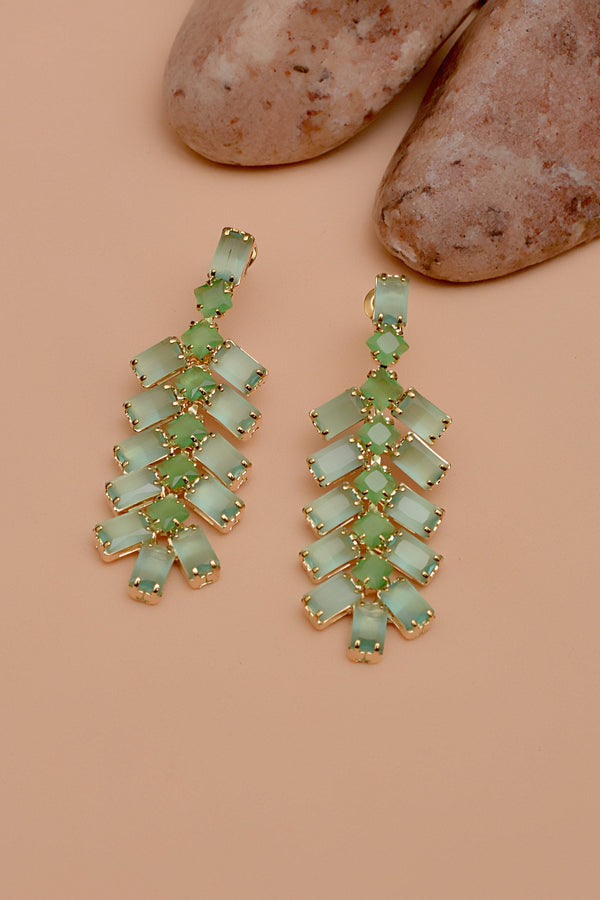 Daily Wear Green Earrings