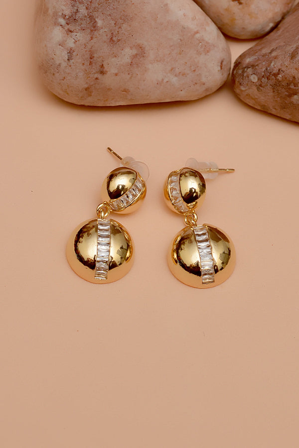 Daily Wear Golden Earrings