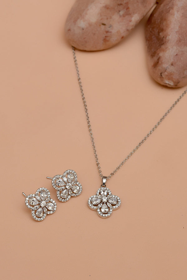 Daily Wear Silver Locket set