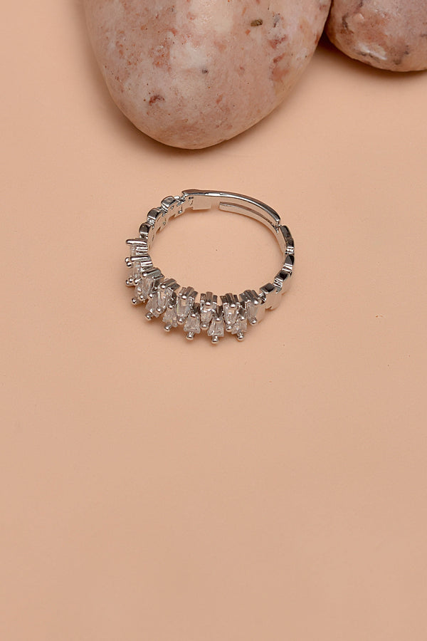 Size 0 Daily Wear Silver Ring