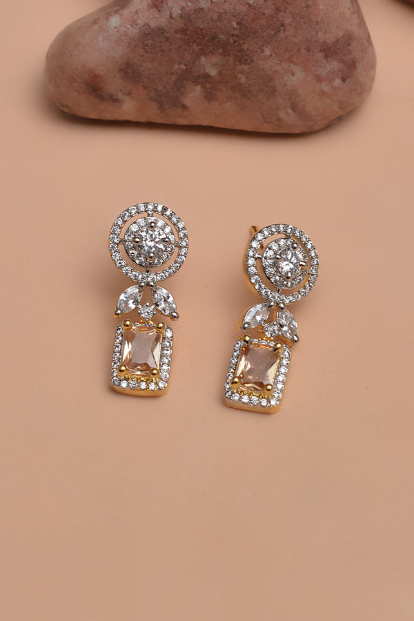 Daily Wear Champagne Earrings