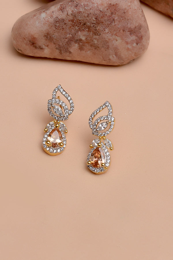 Daily Wear Champagne Earrings