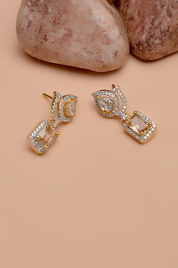 Daily Wear Champagne Earrings