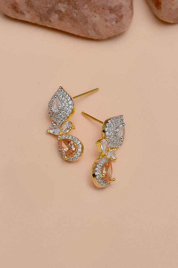 Daily Wear Champagne Earrings