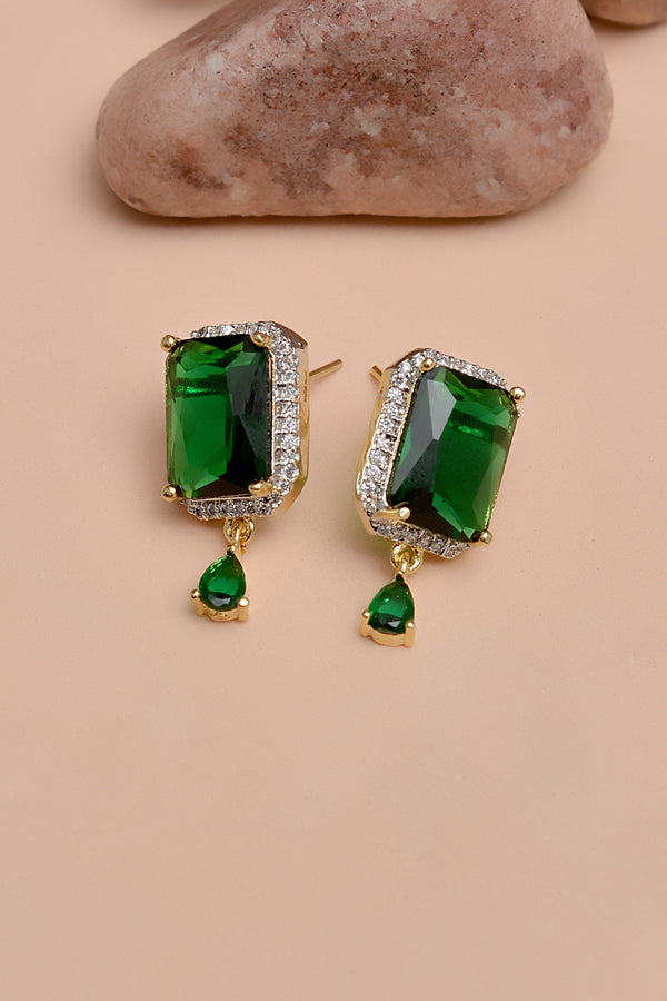 Daily Wear Green Earrings