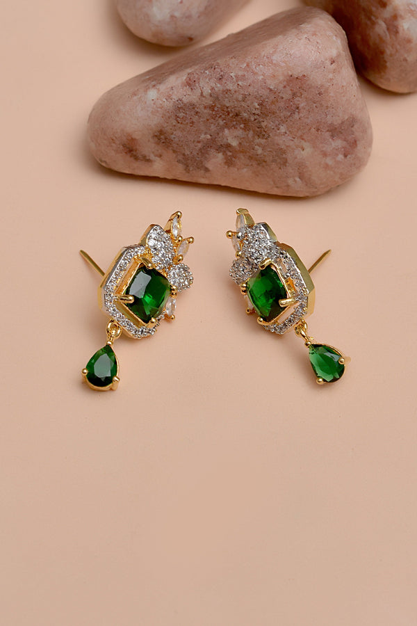 Daily Wear Green Earrings