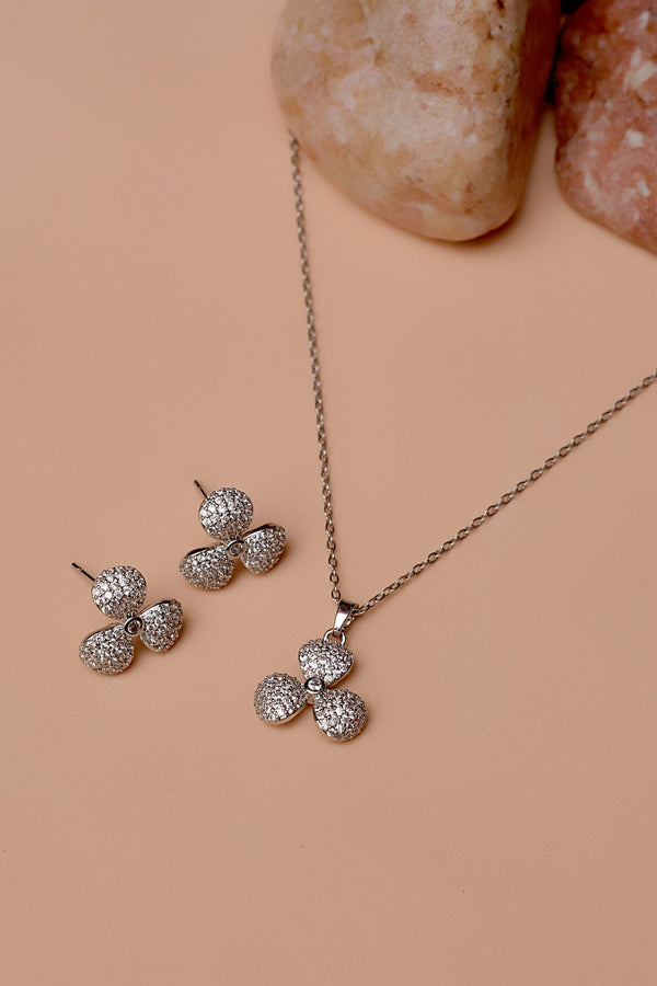 Daily Wear Silver Locket set
