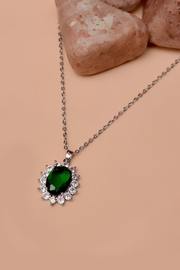 Daily Wear Green Locket Pendant