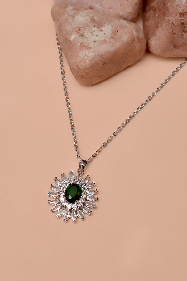 Daily Wear Green Locket Pendant