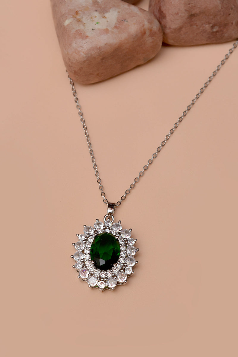 Daily Wear Green Locket Pendant