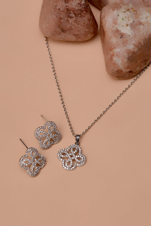 Daily Wear Silver Locket Set