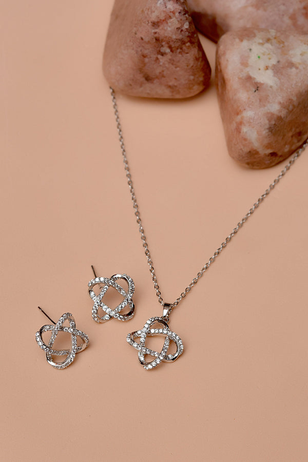 Daily Wear Silver Locket Set