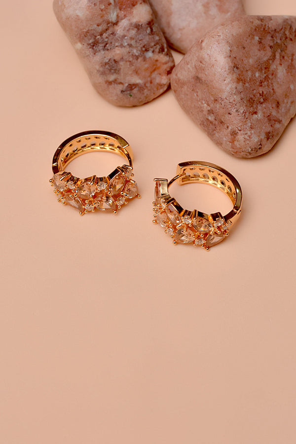 Daily Wear Champagne Earrings