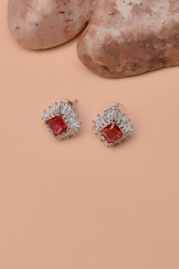 Daily Wear Red Ear Studs